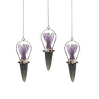 Veilwalker - Two Piece Angel Pendulum - Chakra Band - Labradorite & Amethyst - view 3