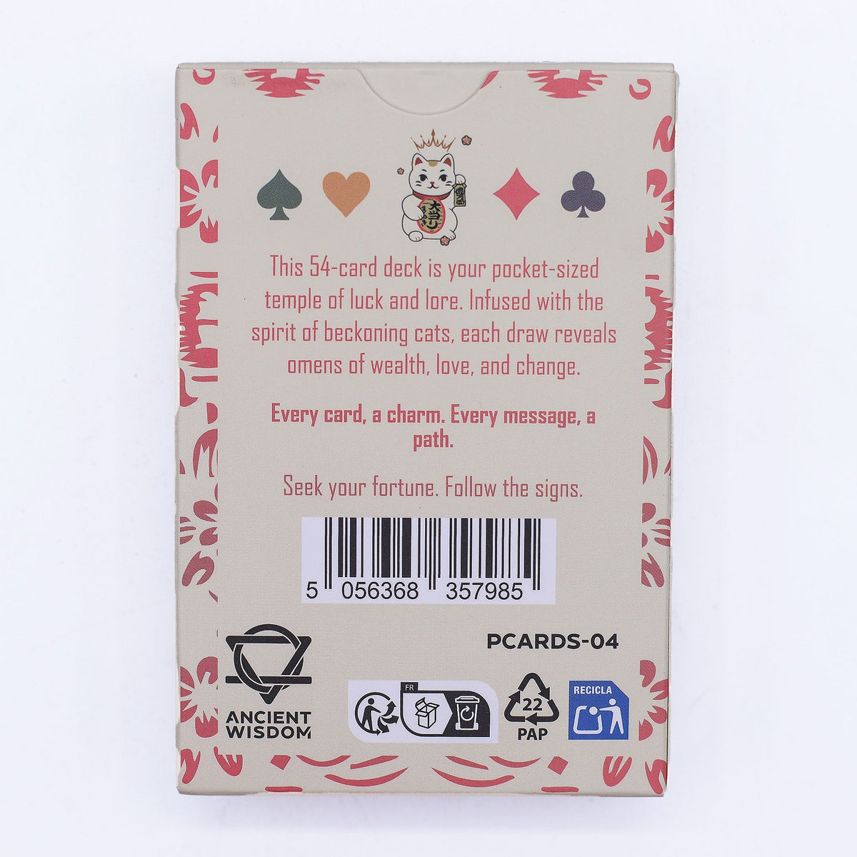 Fortune Cats Playing & Oracle Cards - Maneki Neko Deck - view 2