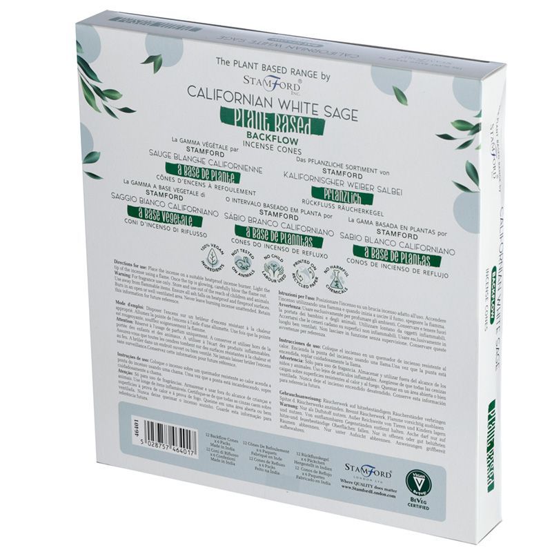 Plant Based Backflow Incense Cones - Californian White Sage - view 4