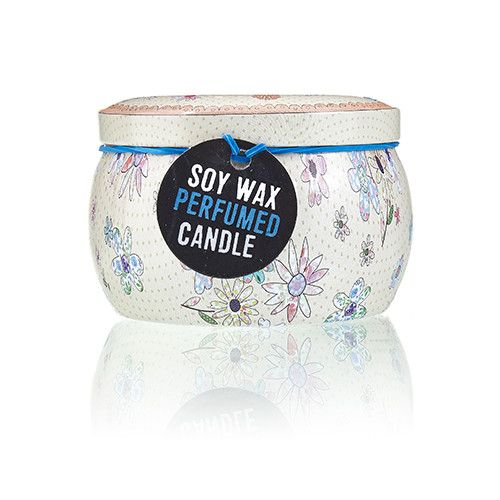 Art Tin Candle - Assorted Design - Friendly Messages - Parma Violet - view 2
