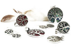 Tree of Life Silver Pendant - Coral Effect - view 3