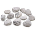 Medium African Tumble Stones - White Howlite - Magnesite (Pack of 12)