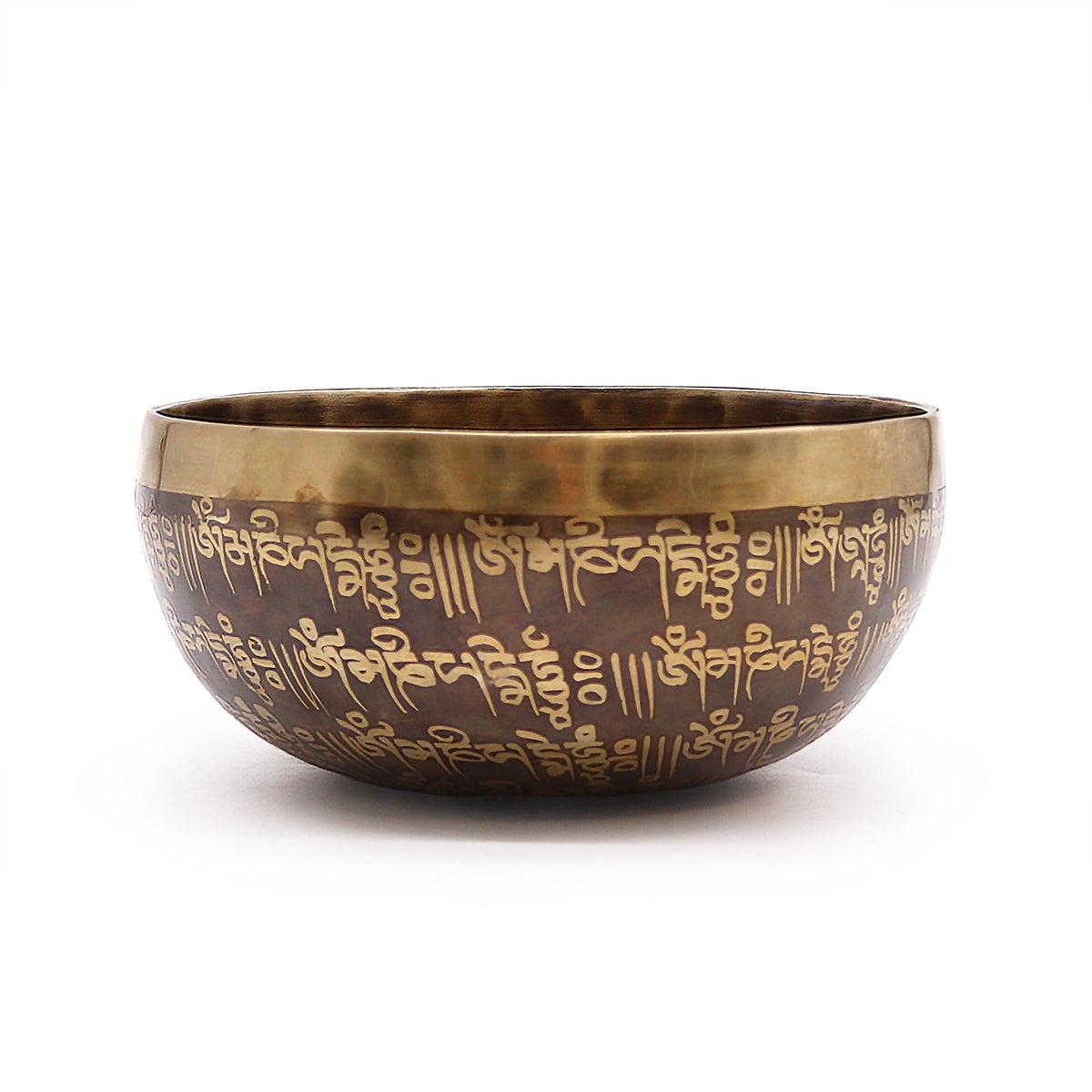 Tibetan Singing Bowl - Engraved Mantra - view 3