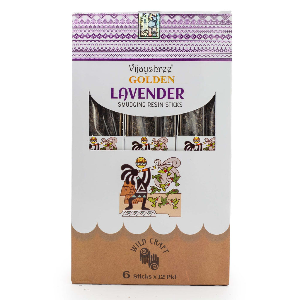 Golden Lavender Smudging Resin Sticks - 30g - view 6