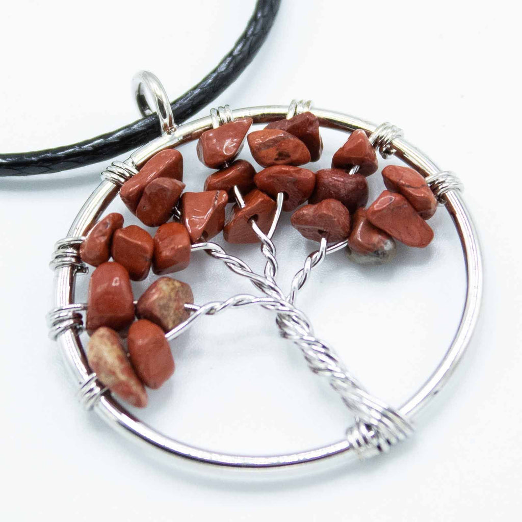 Tree of Life Pendant - Red Jasper - view 4