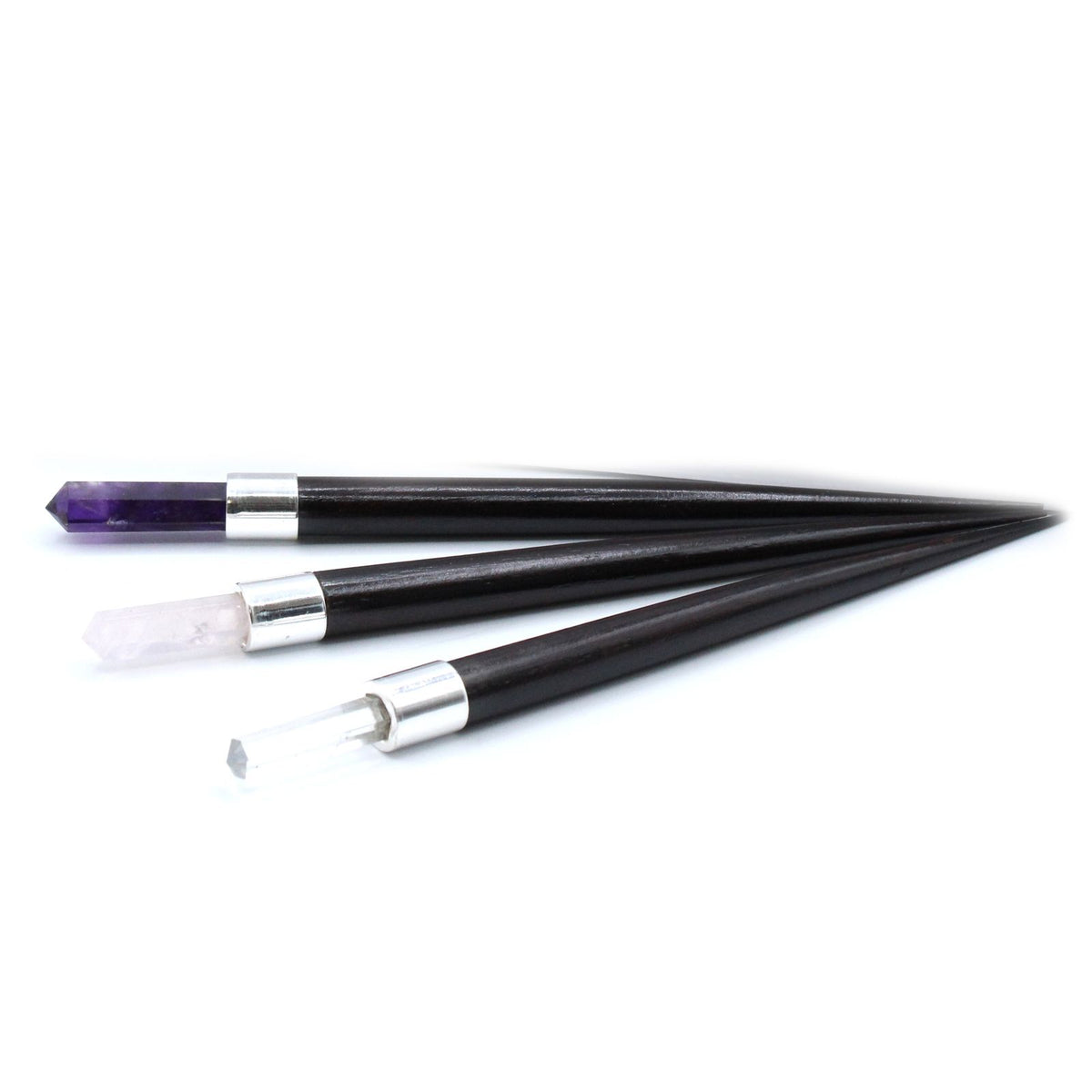Simple Pointed Healing Wand - Rose, Rock, Amethyst (Pack of 3) - view 2
