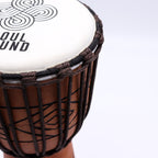 Medium rope tuned djembe drum, hand-carved jackfruit body, Soul Sound head - view 2