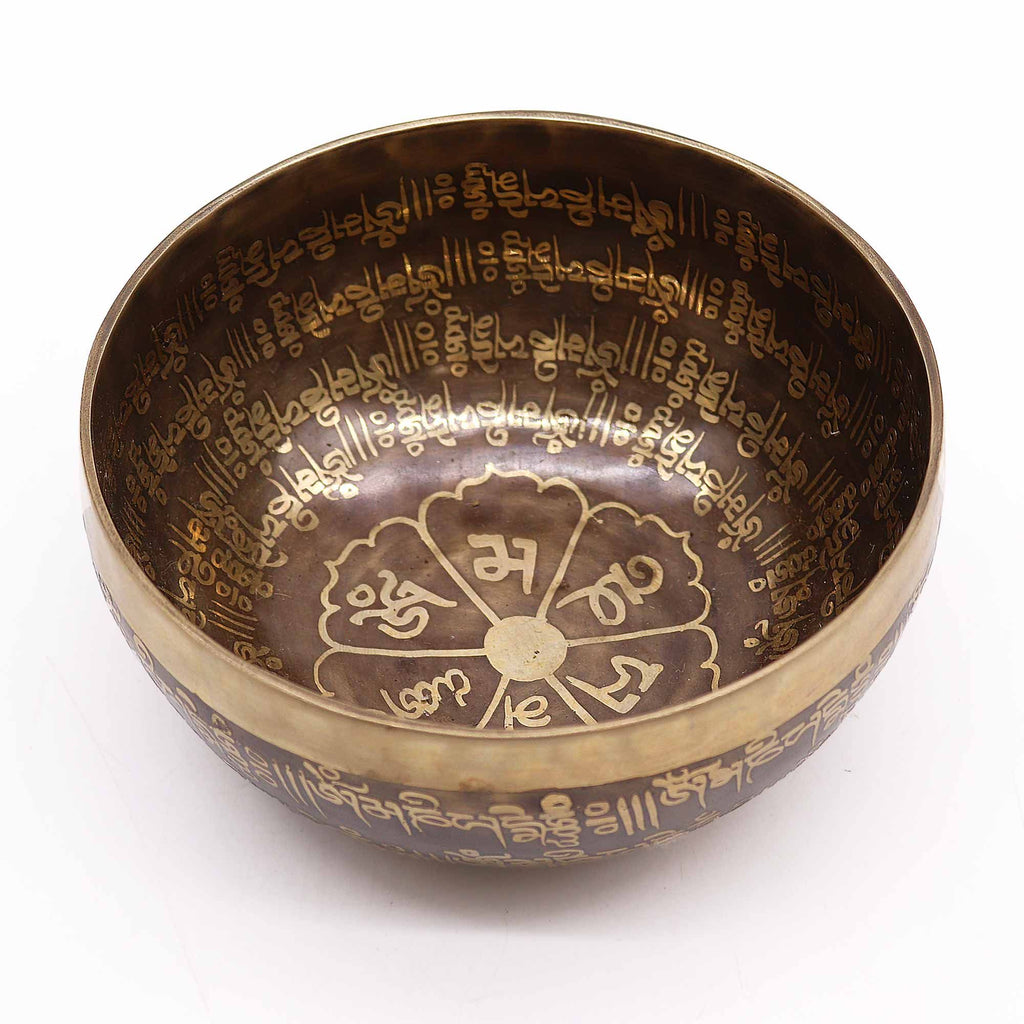 Tibetan Singing Bowl - Engraved Mantra