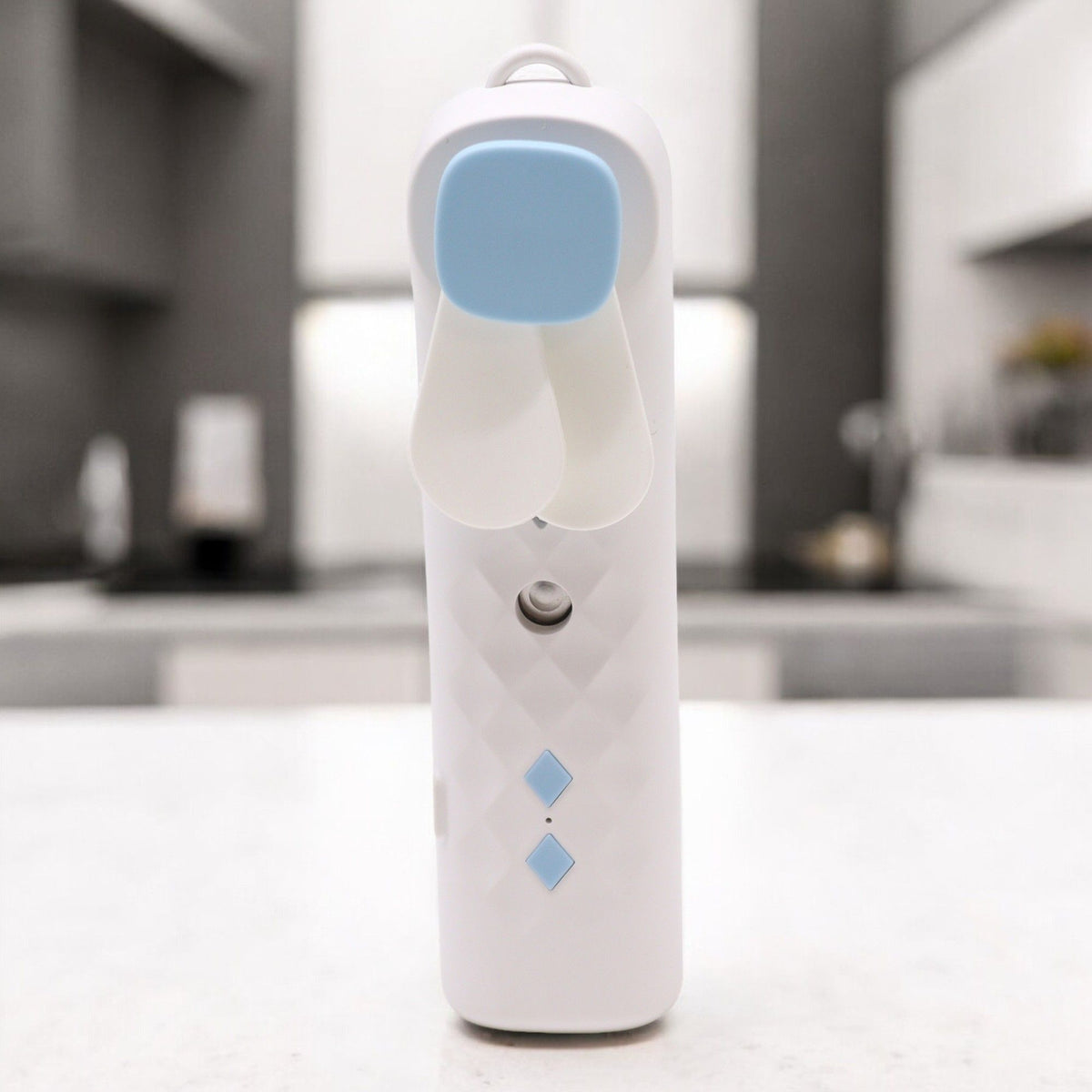 White handheld nano mist face fan and spray, USB rechargeable - view 2