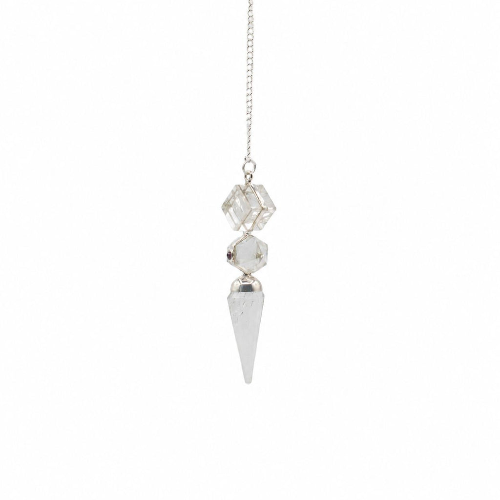 The Architect of Clarity - Three Piece Pendulum - Crystal Quartz - view 2