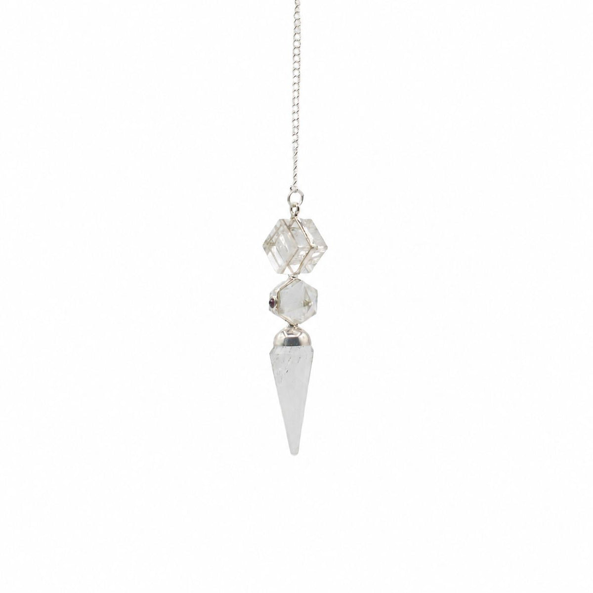 The Architect of Clarity - Three Piece Pendulum - Crystal Quartz - view 2