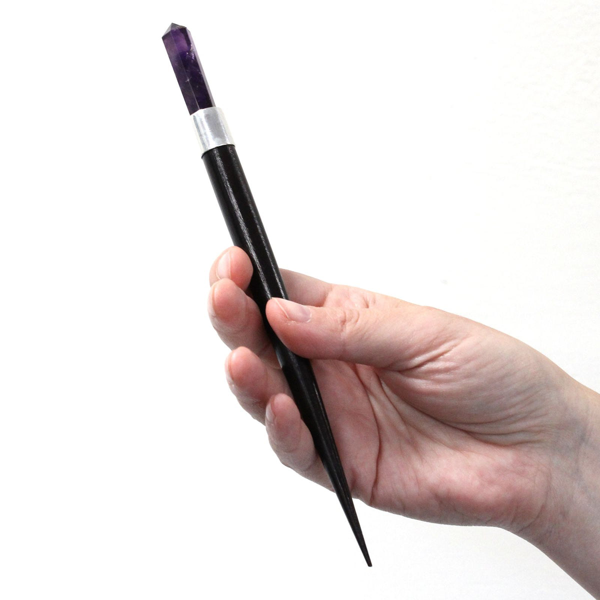 Simple Pointed Healing Wand - Rose, Rock, Amethyst (Pack of 3) - view 3