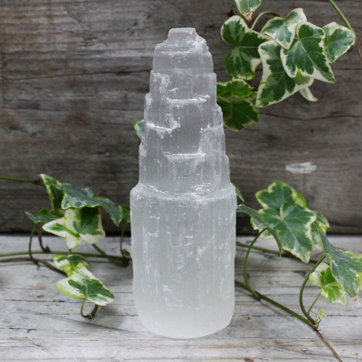 Natural Selenite Tower - Medium