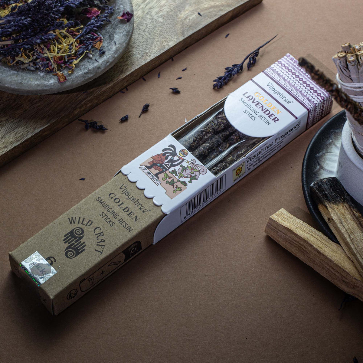 Golden Lavender Smudging Resin Sticks - 30g - view 4