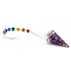 Orgonite Power Chakra Pendulum - Amethyst - view 3