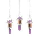 The Violet Engine - Combo Piece Copper Pendulum - Amethyst