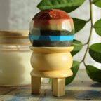 Gemstone Faceted Healing Ball & Stand - Seven Chakra - view 3