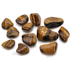 Medium African Tumble Stones - Tigers Eye - Golden (Pack of 12)