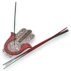 Red & Green Small Hamsa Incense Holder - view 2