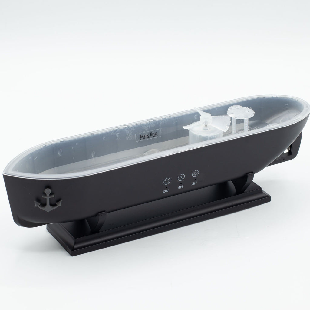 Ship Model Puff Effect Aroma Diffuser with Colour-Changing LED - view 3