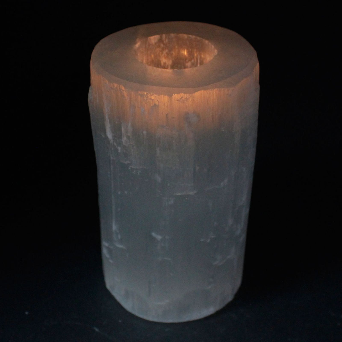 Selenite Cylinder Candle Holder - Medium - view 2