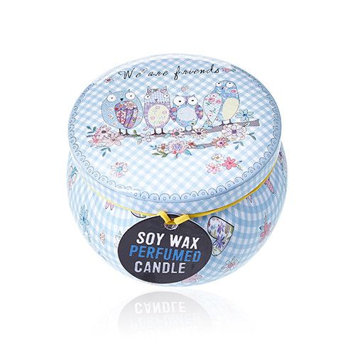 Art Tin Candle - Assorted Design - Friendly Messages - Parma Violet - view 6