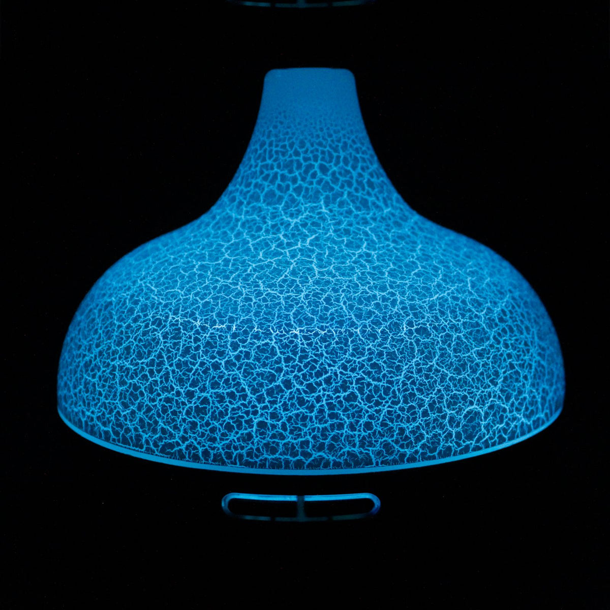 Shell shaped Santorini USB aroma diffuser releasing a cool mist - view 3
