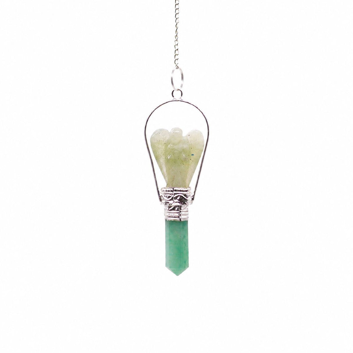 Angel Pendulum with Ring - Green Aventurine - view 2
