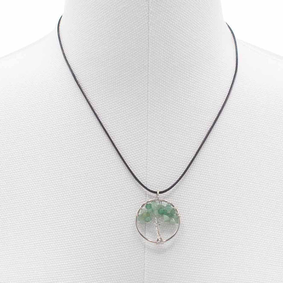 Tree of Life Pendant - Jade - view 2