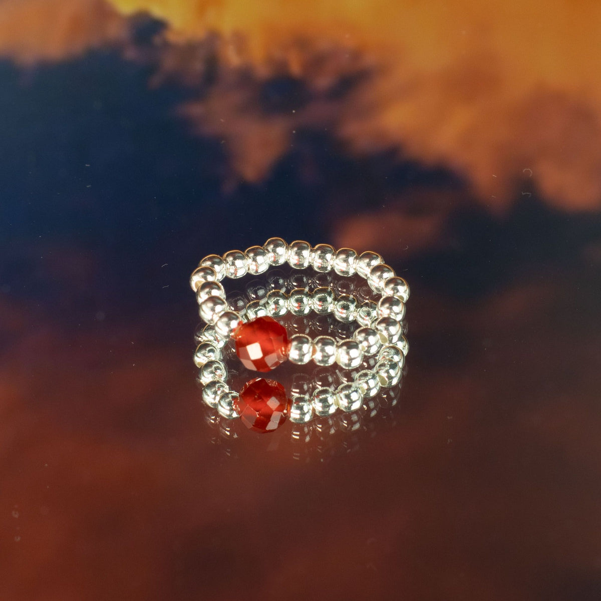Nymph Spirit Gemstone Ring Set - Blood Moon - view 6