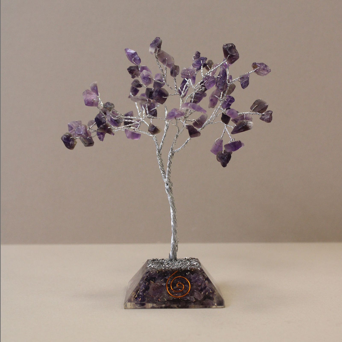 Gemstone Tree with Orgonite Base - 80 Stone - Amethyst - view 3