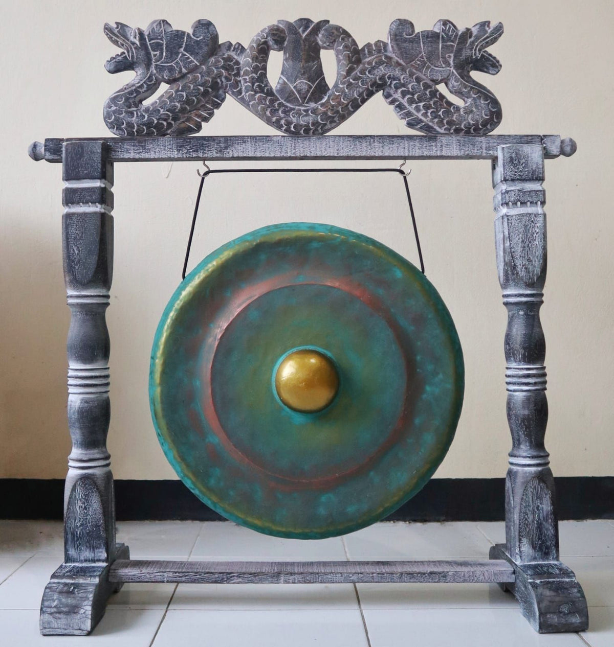 Healing Gong in Stand - Medium, Greenwash