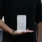 Selenite Cylinder Candle Holder - Medium - view 3