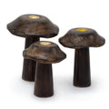 Set of 3 Incense Cone Mushrooms - Mango Wood