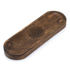 Large Incense Tray - Carved Mandala - view 2