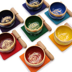 Chakra Pyramid Singing Bowl Gift Set - view 3
