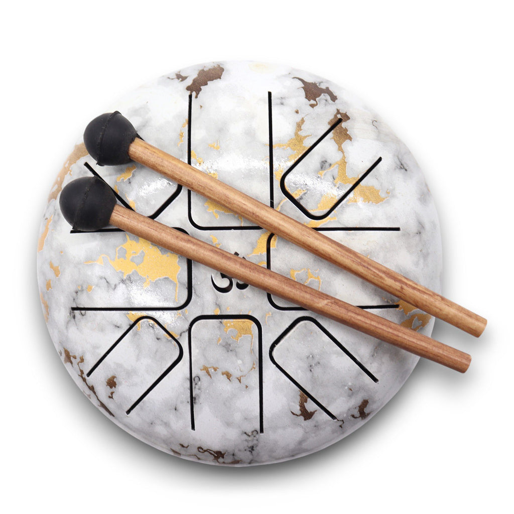 Med Steel Tongue Drum Marble - 17x13cm