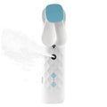 White handheld nano mist face fan and spray, USB rechargeable