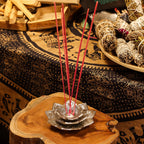 Tri-Flower Lotus Flower Incense Holder - view 2