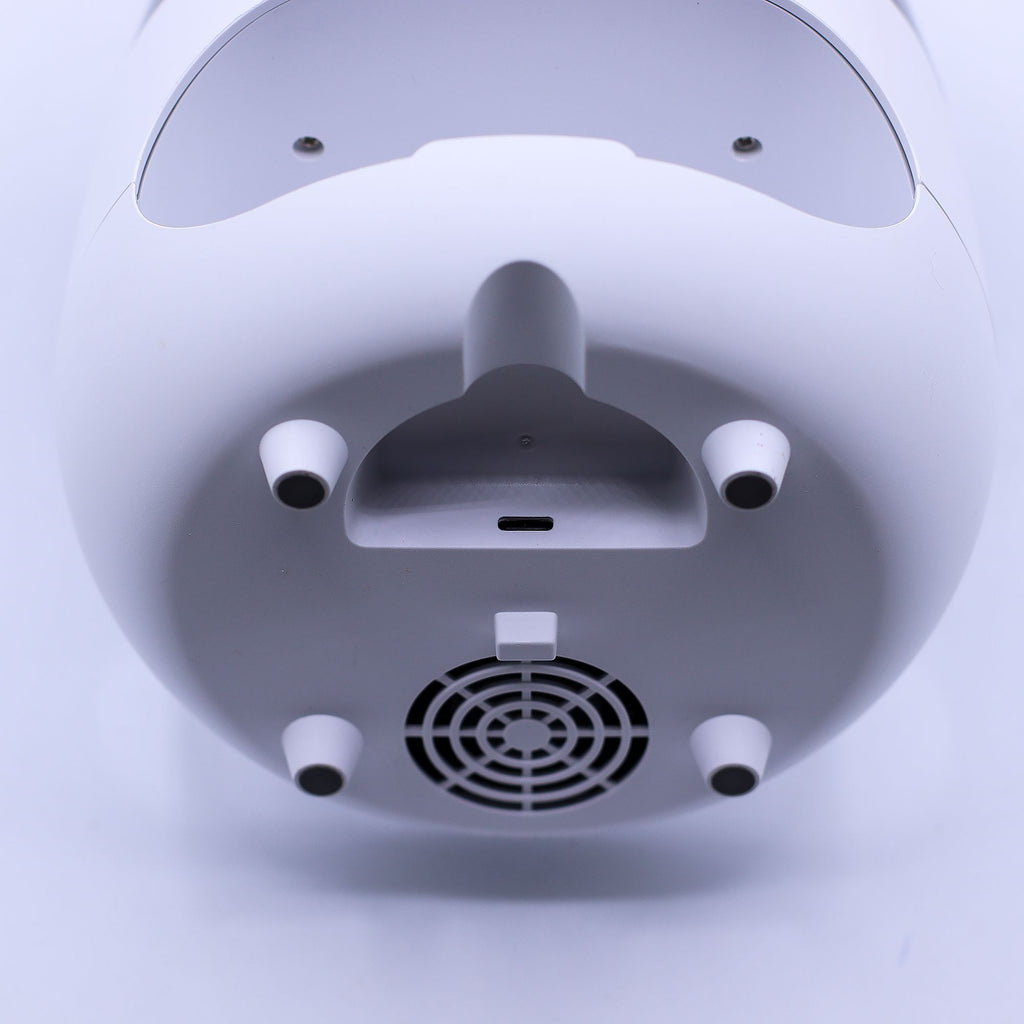Salt stone flame effect aroma diffuser in white - view 5