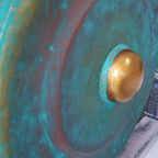 Healing Gong in Stand - Medium, Greenwash - view 2