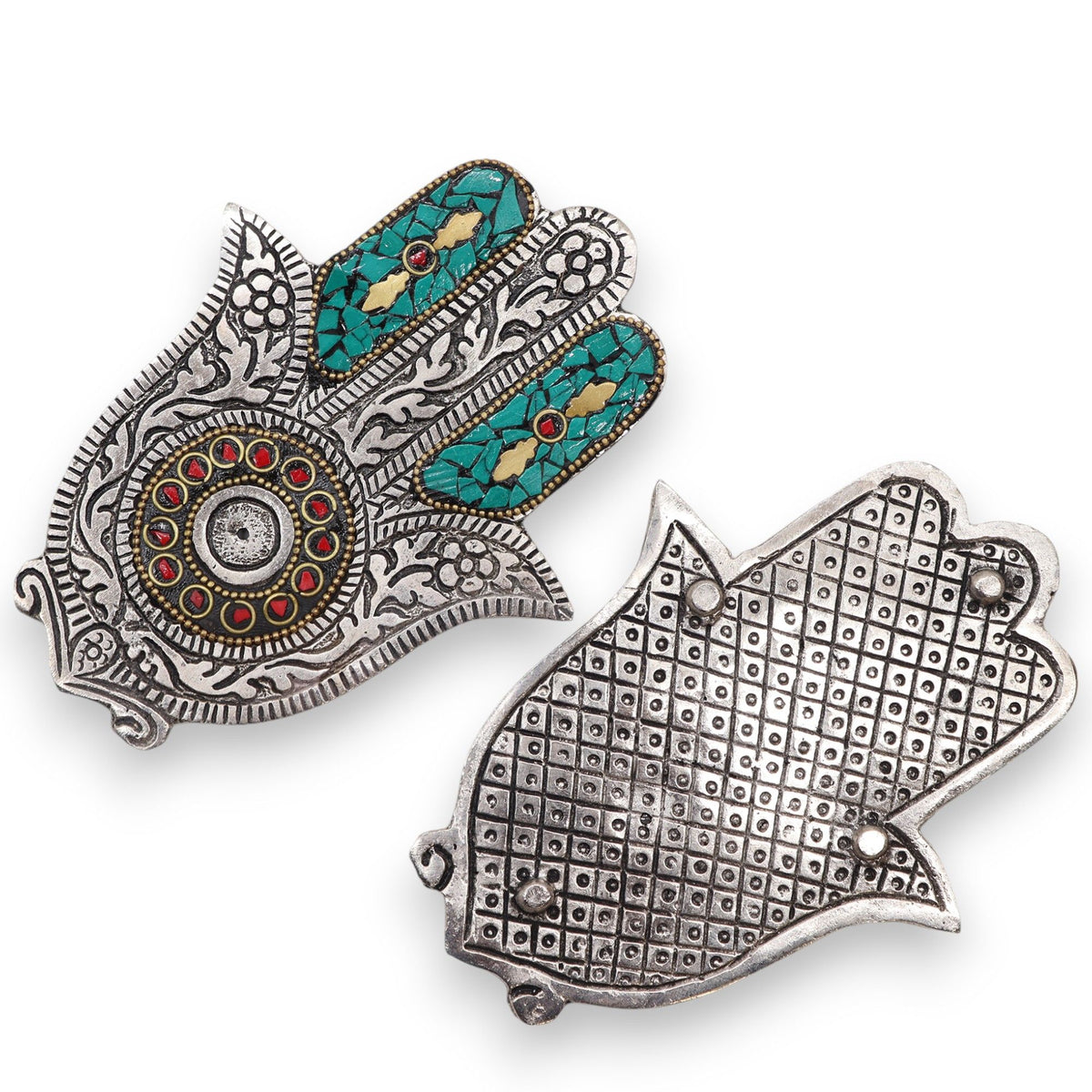 Green Small Hamsa Incense Holder - view 2