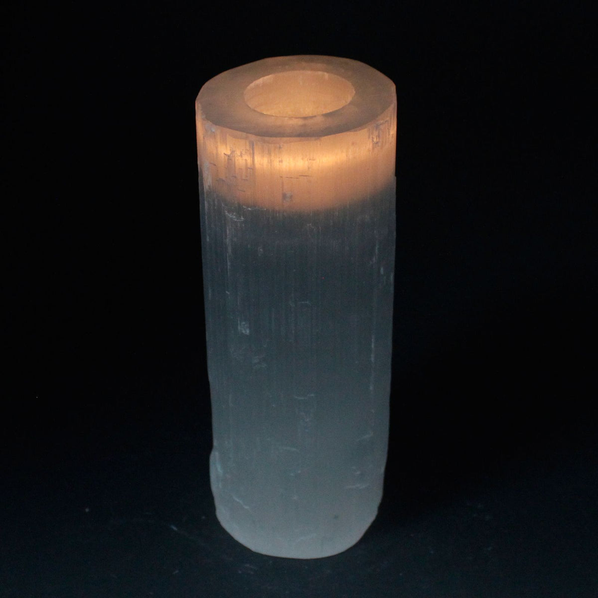 Selenite Cylinder Candle Holder - Large - view 2
