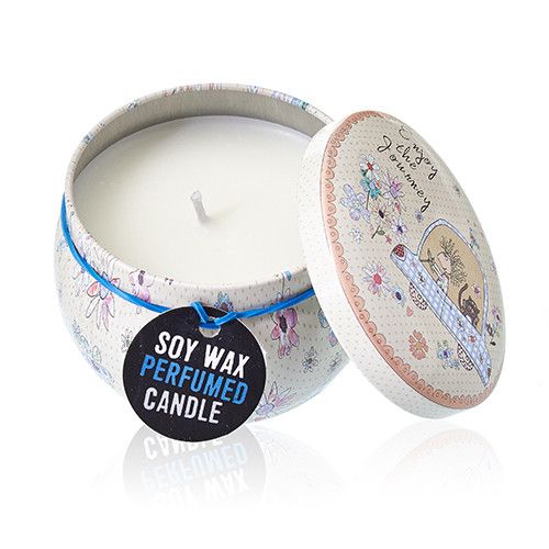 Art Tin Candle - Assorted Design - Friendly Messages - Parma Violet - view 9
