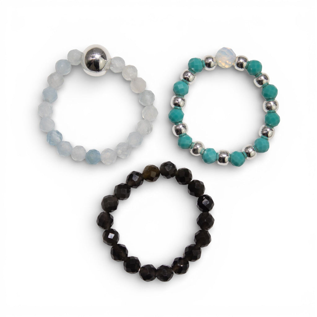 Nymph Spirit Gemstone Ring Set - Endless Ocean - view 7