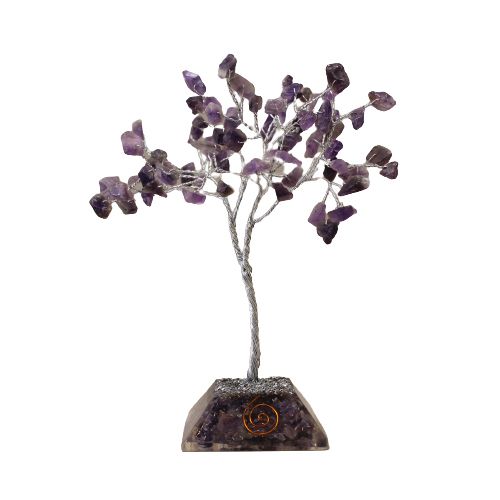 Gemstone Tree with Orgonite Base - 80 Stone - Amethyst - view 2