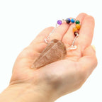 Orgonite Power Chakra Pendulum - Rose Quartz - view 3