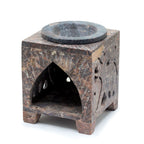 Square Soapstone Oil Burner - Elephant - view 2