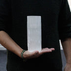 Selenite Cylinder Candle Holder - Large - view 4