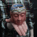 Buddha Oil Burner - Rose & Teal - view 3